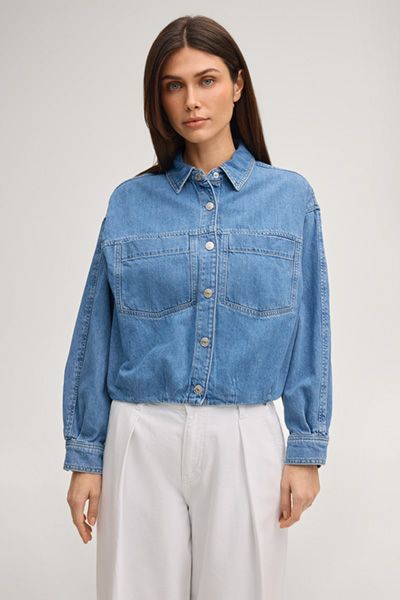 JOOP! Imke Jeansblouson in Hellblau aus Baumwolle