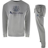 Aquascutum - "London" Trainingsanzug-Set für Herren, Rundhalsausschnitt (Grau)