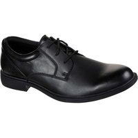 Skechers Dreston Rasmiss Leder Herren schwarze Standard Schnürschuhe