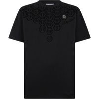 Baumwoll-T-Shirt mit Monogrammmuster