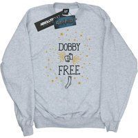 Harry Potter - "Dobby Is Free" Sweatshirt für Damen (Grau meliert)