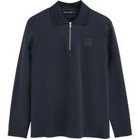 Langarm Poloshirt mit Reißverschluss