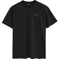 Klassisches T-Shirt mit Rundhalsausschnitt und Patch