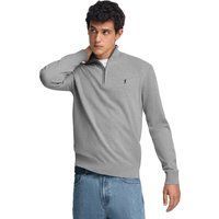 Pullover aus Wollmischung mit Halbreißverschluss
