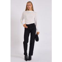 Eleganter weißer Body mit Wasserfallausschnitt