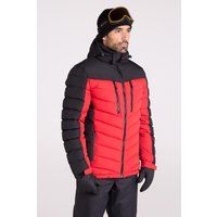 Herren Skijacke mit Wattierung und Kapuze