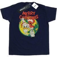 Disney - "Merry Christmas" T-Shirt für Herren (Marineblau)