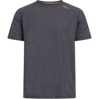 Sportliches meliertes Kurzarm-T-Shirt