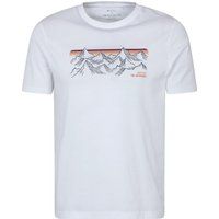 Mountain Warehouse - T-Shirt Stripes für Herren (Weiß)