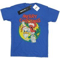 Disney - "Merry Christmas" T-Shirt für Herren (Königsblau)