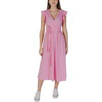 Lässiges Midi-Kleid mit Rüschensämlern Wickelkleid