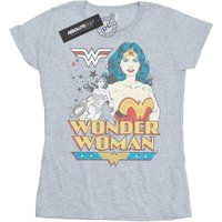 DC Comics - T-Shirt für Damen (Grau)