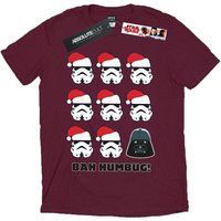 Star Wars - "Humbug" T-Shirt für Herren (Burgunderrot)