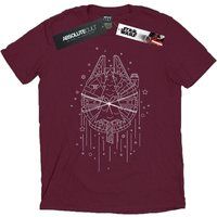 Star Wars - "Millennium Delivery" T-Shirt für Herren (Burgunderrot)