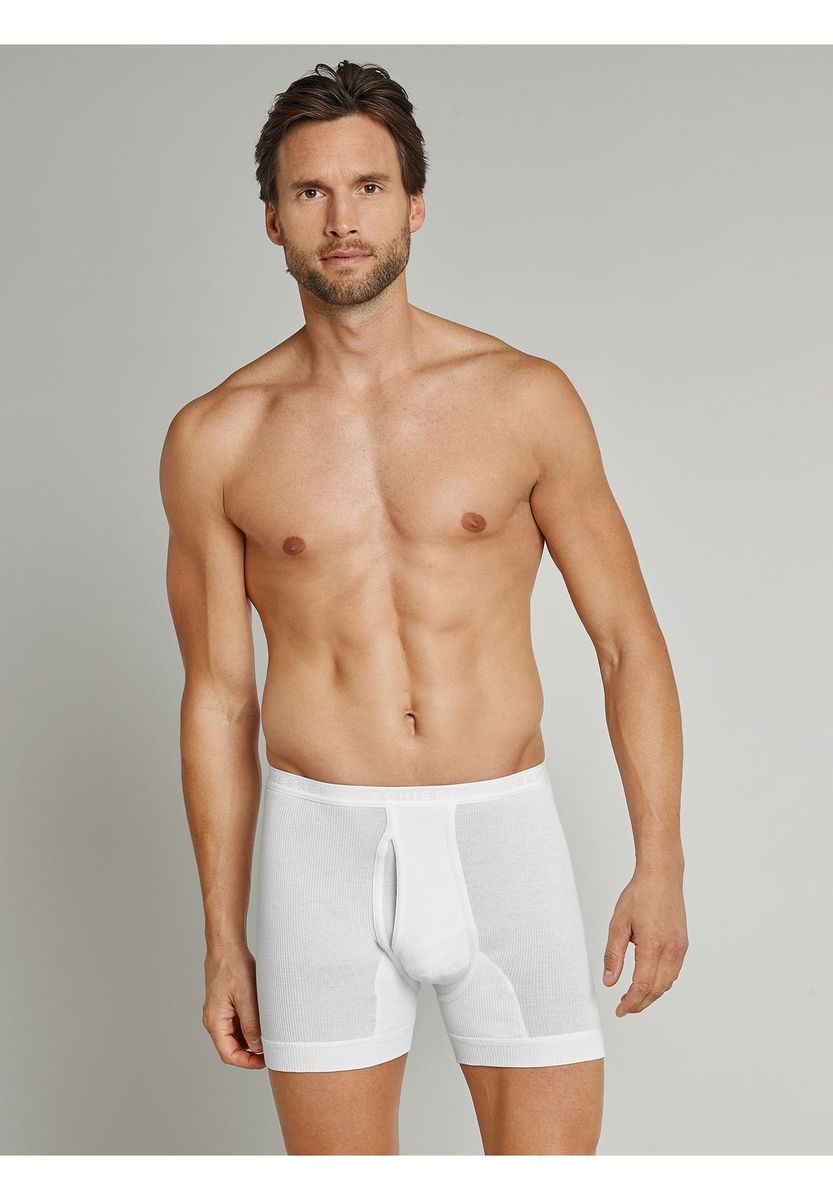 Herren gerippte Strick-Boxershorts
