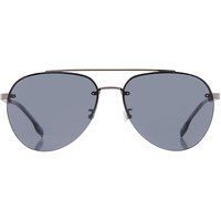 Hugo Boss - "1537/F/SK 06LB IR" Sonnenbrille für Herren (Dunkles Ruthenium/Grau)