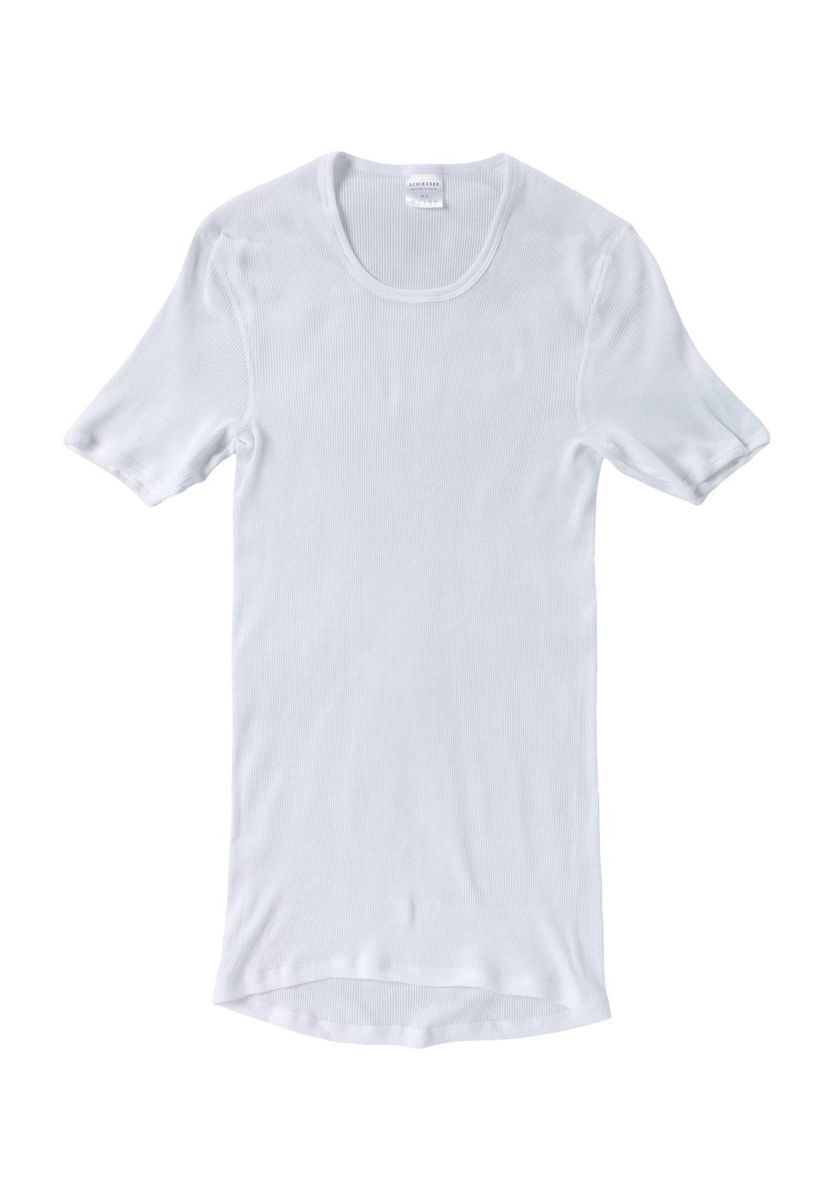 Geripptes klassisches Unterhemd aus Baumwolle
