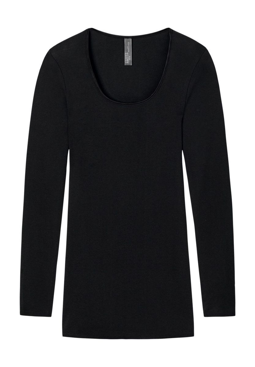 Klassisches Langarmshirt mit Rundhalsausschnitt