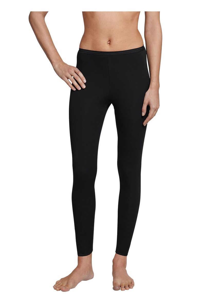 Luxuriöse, lange Leggings aus Feinripp