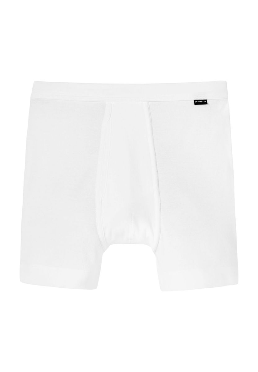Klassische weiße Baumwoll-Boxershorts