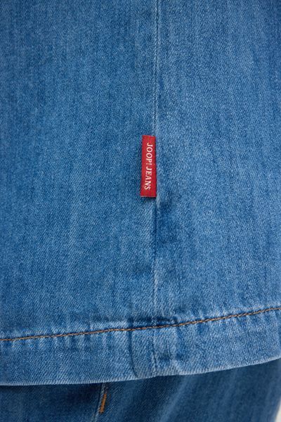 JOOP! Javio Hellblaues Jeanshemd Kurzarm Normale Passform