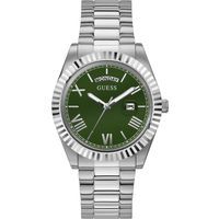 Herren Edelstahl Uhr grünes Zifferblatt
