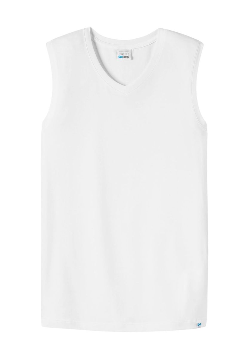 Klassisches V-Ausschnitt Baumwoll-Tanktop