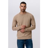 Klassischer Strickpullover mit Rundhalsausschnitt
