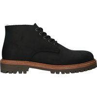 Schwarzer Leder Schnürstiefel für Herren