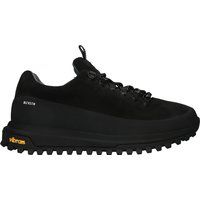 Schwarze Schnürstiefelette aus Wildleder