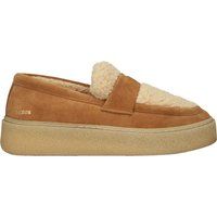 Wildleder Loafer mit Shearling-Besatz