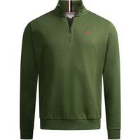 Herren Baumwollmischung Half-Zip Pullover