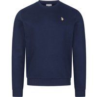 Sweatshirt mit Rundhalsausschnitt aus Baumwollmischung