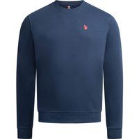 Klassisches Baumwollmischungs-Sweatshirt mit Rundhalsausschnitt