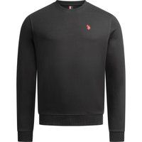 Klassisches Baumwollmischungs-Sweatshirt mit Rundhalsausschnitt