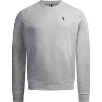 Klassisches Baumwollmischungs-Sweatshirt mit Rundhalsausschnitt
