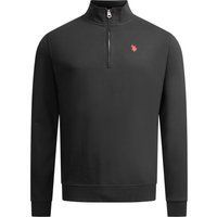 Half-Zip Baumwollmischung Pullover