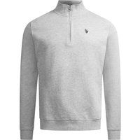 Half-Zip Baumwollmischung Pullover