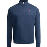 Half-Zip Baumwollmischung Pullover