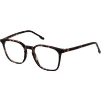 Klassische quadratische Brille mit Schildpattmuster