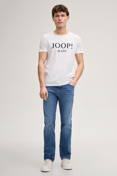Joop! Mitch Jeans in blauem Stretch-Baumwoll-Denim im Five-Pocket-Stil