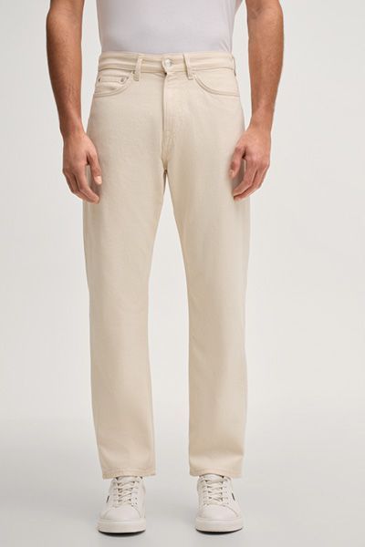 JOOP! Jeans Rae Offwhite Gerades Bein Five-Pocket-Design Stretch-Baumwolle