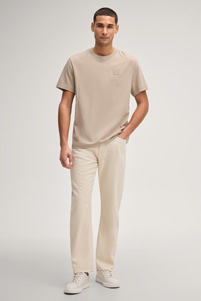 JOOP! Jeans Rae Offwhite Gerades Bein Five-Pocket-Design Stretch-Baumwolle