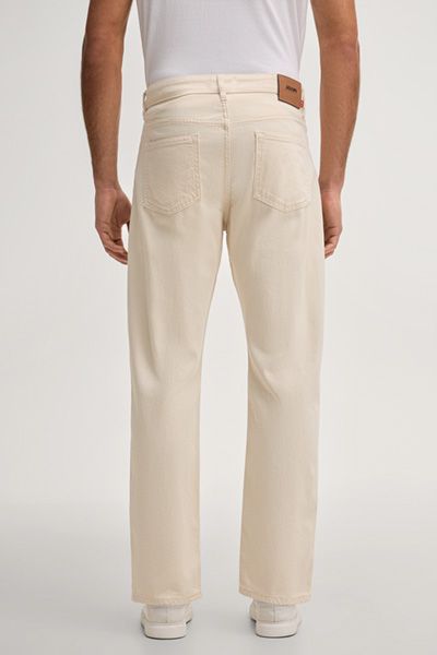 JOOP! Jeans Rae Offwhite Gerades Bein Five-Pocket-Design Stretch-Baumwolle