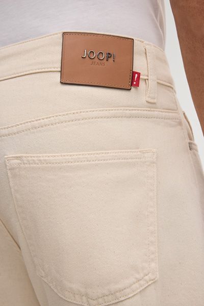 JOOP! Jeans Rae Offwhite Gerades Bein Five-Pocket-Design Stretch-Baumwolle