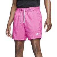Leuchtend pinkfarbene, leichte Webshorts