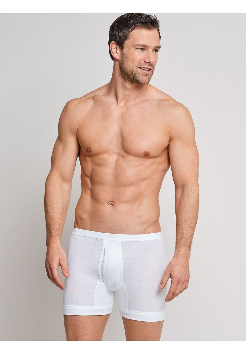 Klassische Feinripp Herren Boxershorts