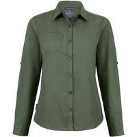 Craghoppers - "Kiwi" Hemd für Damen, Langärmlig (Dunkles Zedern-Grün)