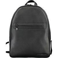 Minimalistischer Schwarzer Rucksack aus Kunstleder