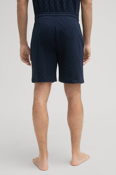 GANT Navy All-Over Muster Baumwoll Lounge Shorts mit Kordelzug